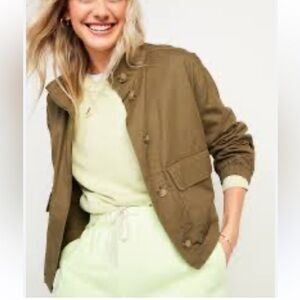 Brand new Cropped Twill Utility Jacket for Women Size XL
